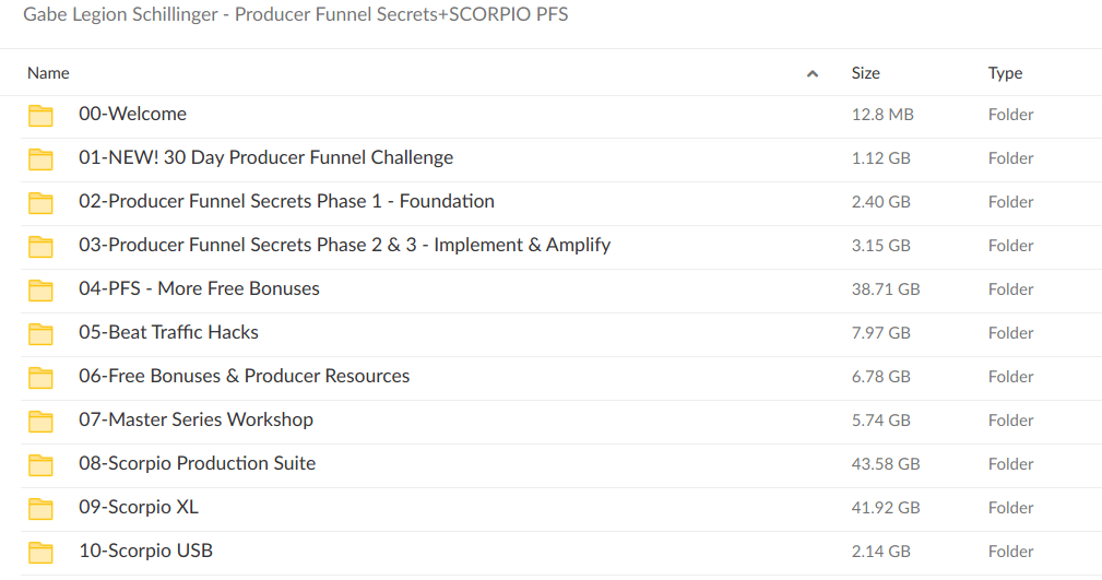 Gabe Legion Schillinger – Producer Funnel Secrets+SCORPIO PFS - download