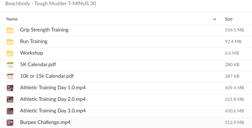 Beachbody – Tough Mudder T-MINUS 30