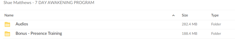 Shae Matthews – 7 DAY AWAKENING PROGRAM