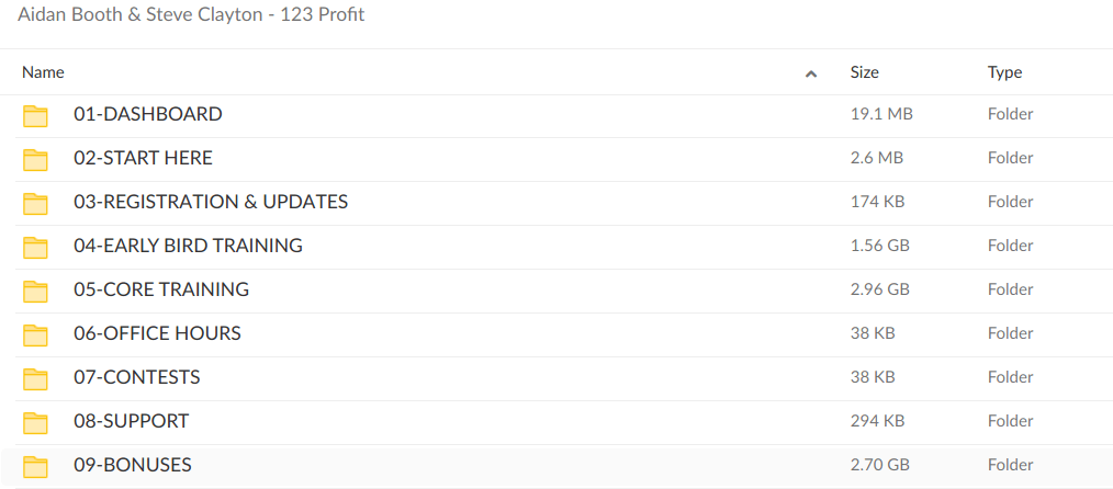 Aidan Booth Steve Clayton 123 Profit Download