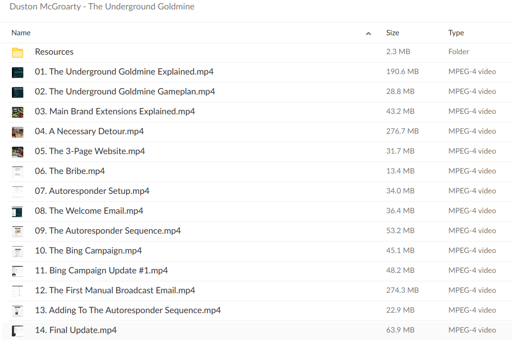 Duston McGroarty The Underground Goldmine - download