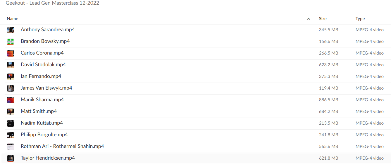 Geekout Lead Gen Masterclass 12-2022 - download