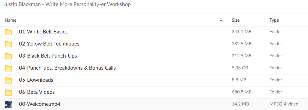 Justin Blackman Write More Personality-er Workshop - download