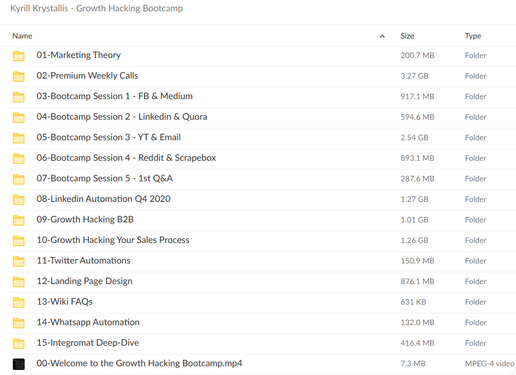 Kyrill Krystallis Growth Hacking Bootcamp - download