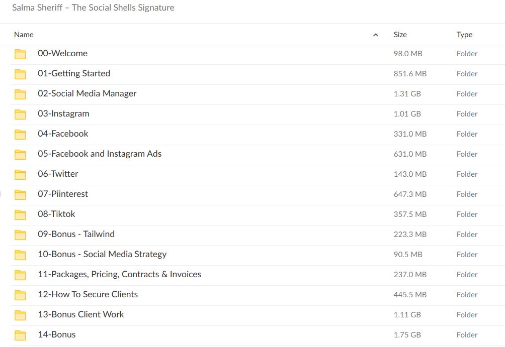 Salma Sheriff The Social Shells Signature - download