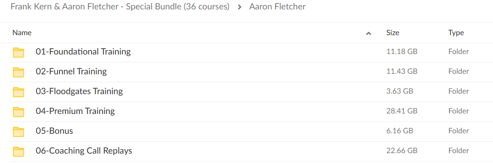 Frank Kern & Aaron Fletcher – Special Bundle (36 courses) - download