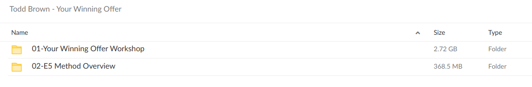 Todd Brown Your Winning Offer - download