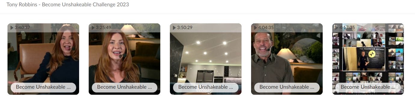 Tony Robbins Become Unshakeable Challenge 2023 - download