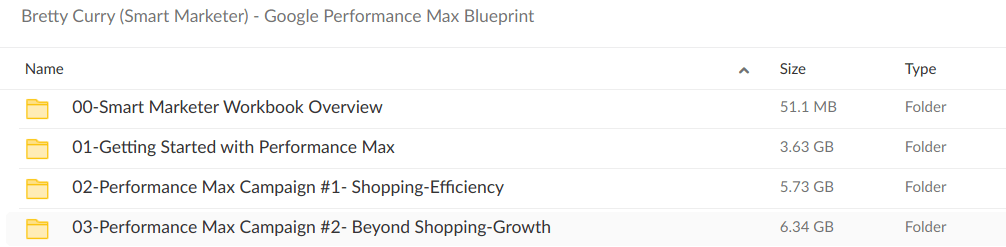 Bretty Curry Smart Marketer Google Performance Max Blueprint Download