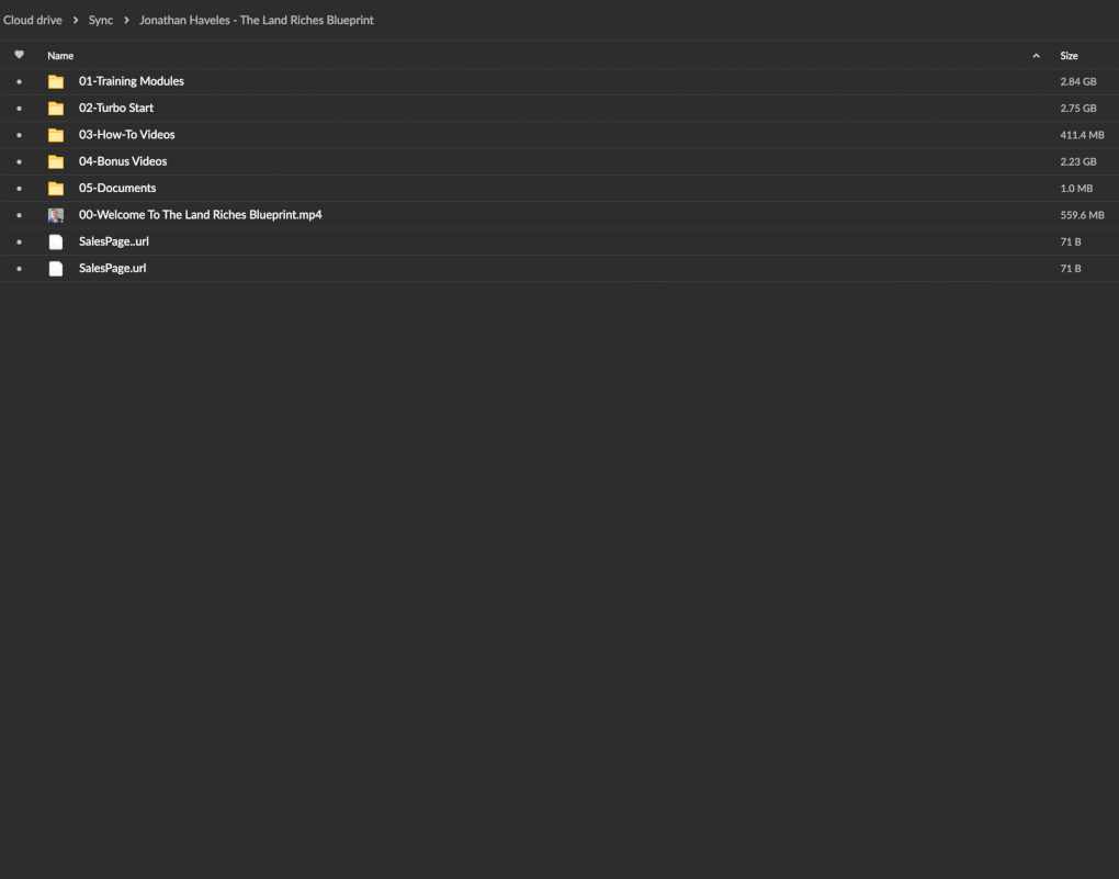 Jonathan Haveles The Land Riches Blueprint