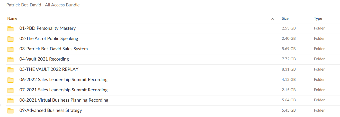 Patrick Bet-David All Access Bundle Download