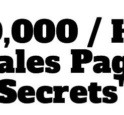 Daniel Throsell – $10,000 Hour Sales Page Secrets (GB)