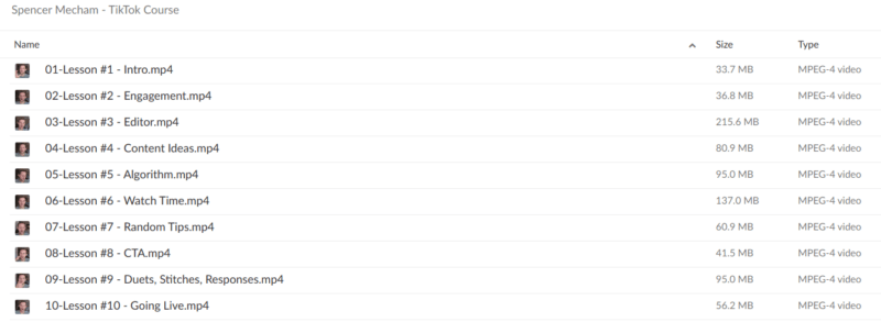 Spencer Mecham TikTok Course Download