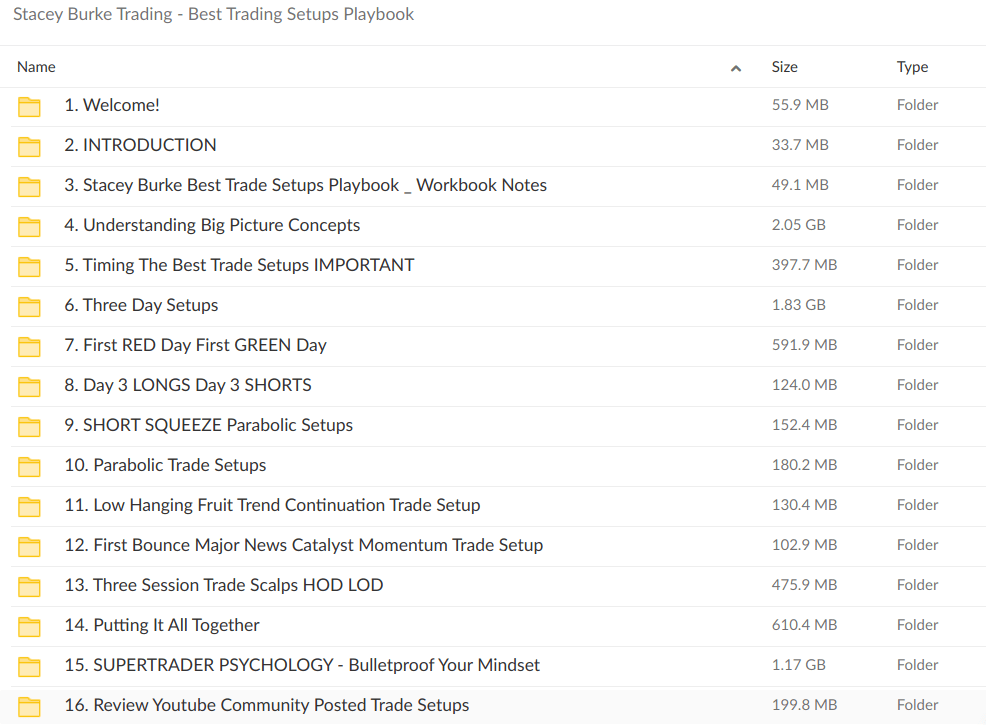 Stacey Burke Trading Best Trading Set Ups Playbook - download