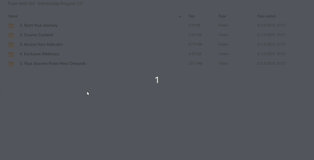 Trade With Sid – Mentorship Program 3.0 Download