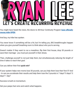 Ryan Lee – 48 Hour Continuity