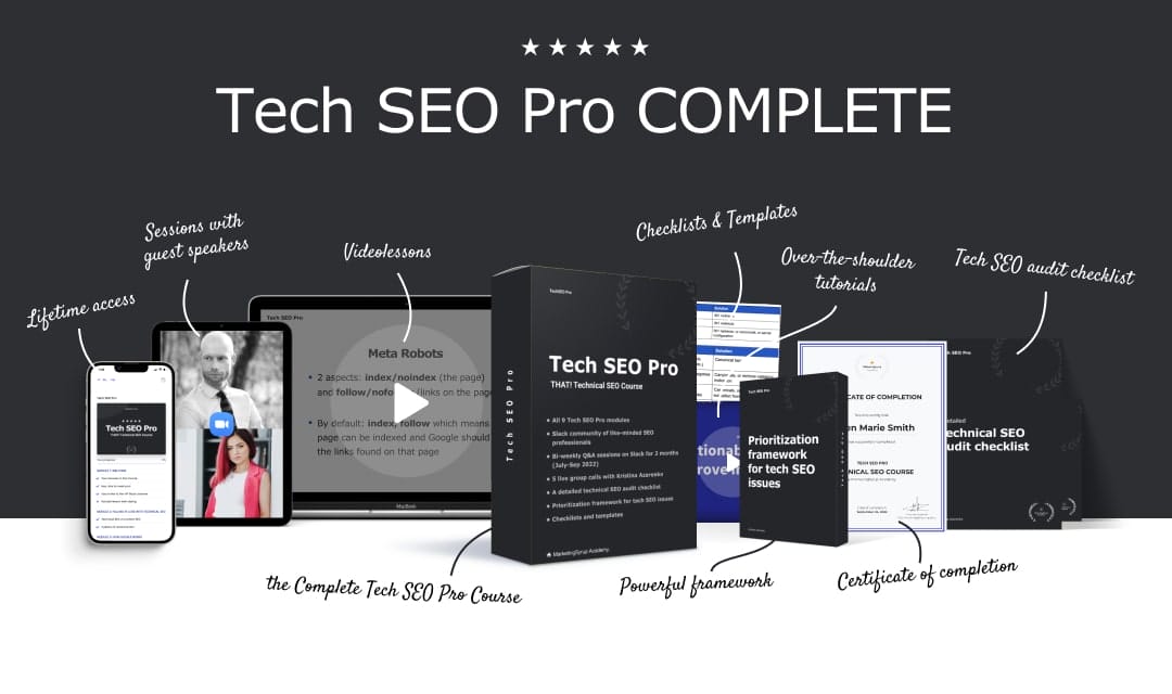 Kristina Azarenko Tech SEO Pro - feature image
