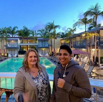 Marie Ysais and Moon Hussain