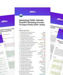Marketing 1099+ Ultimate ChatGPT Marketing Prompts To Copy Paste 200+ tasks - feature 1 img