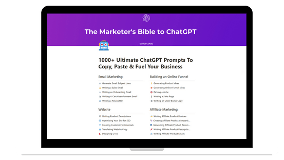 The Marketers Bible To ChatGPT - banner