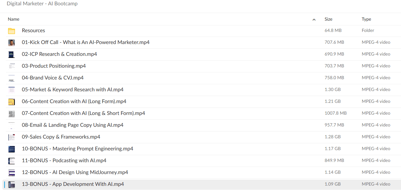 Digital Marketer AI Bootcamp Download