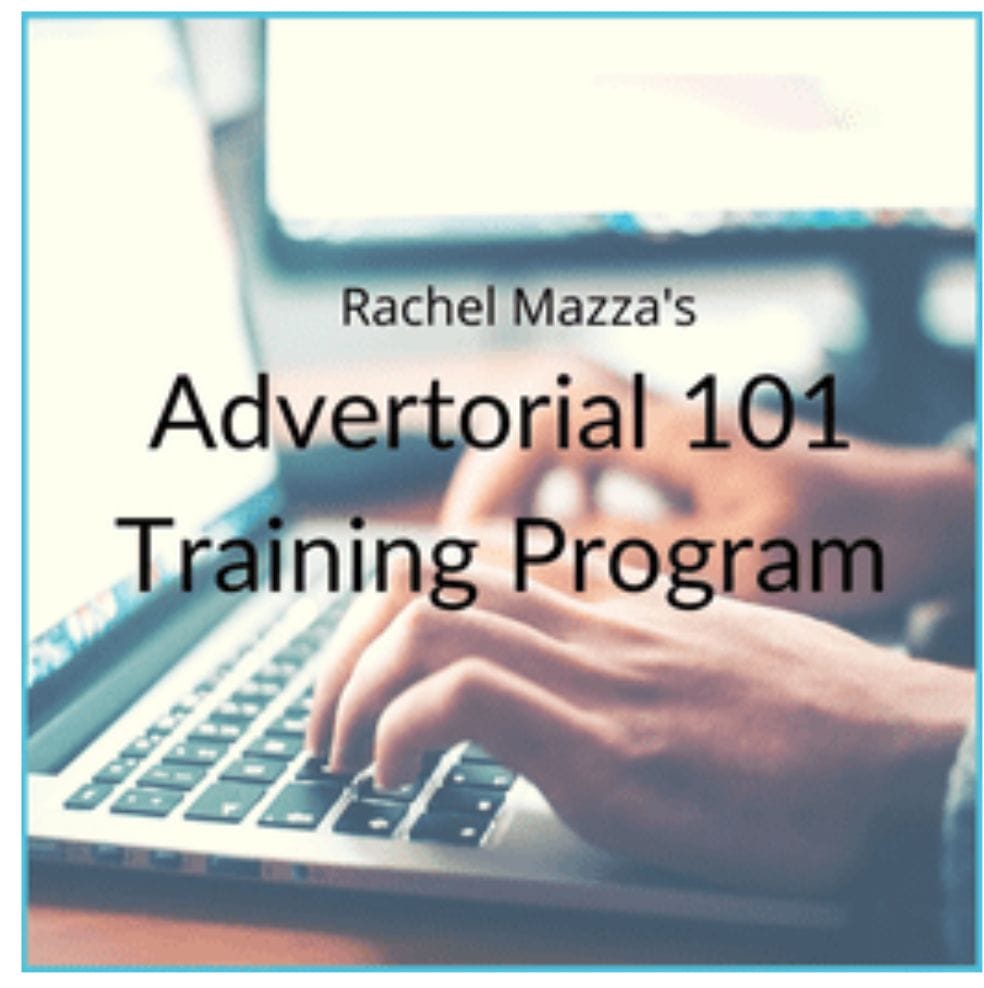 Rachel Mazza – Advertorial 101