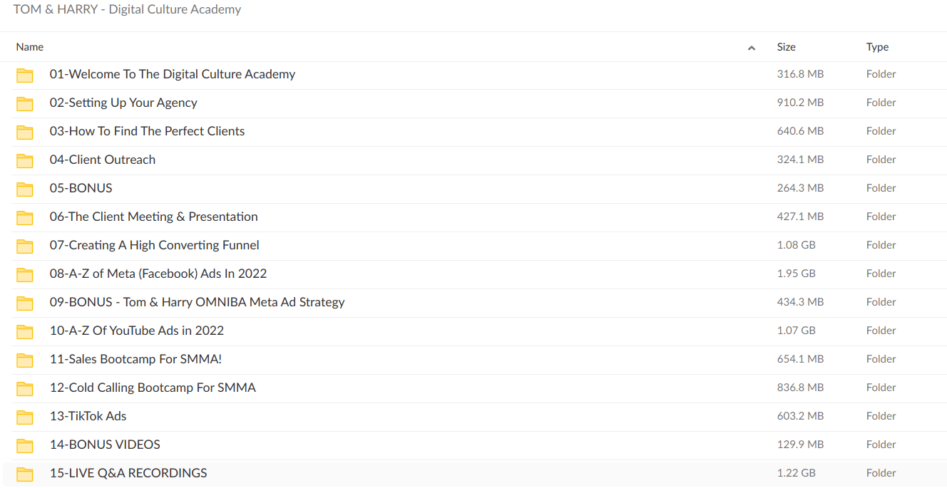 TOM HARRY Digital Culture Academy - Download