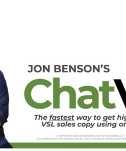 [GET] Jon Benson – ChatVSL (Create and even sell high-converting VSL’s using only ChatGPT)