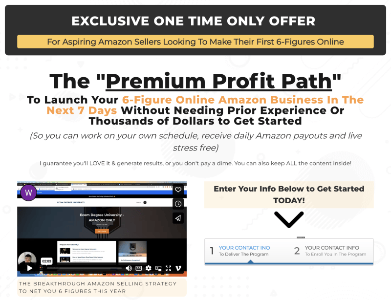 William Rivera – Ecom Degree University – Amazon Only (GB)