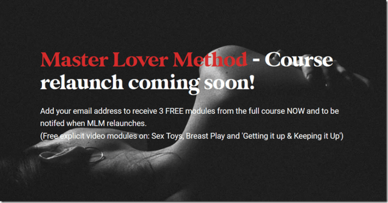 James Marshall The Master Lover Method