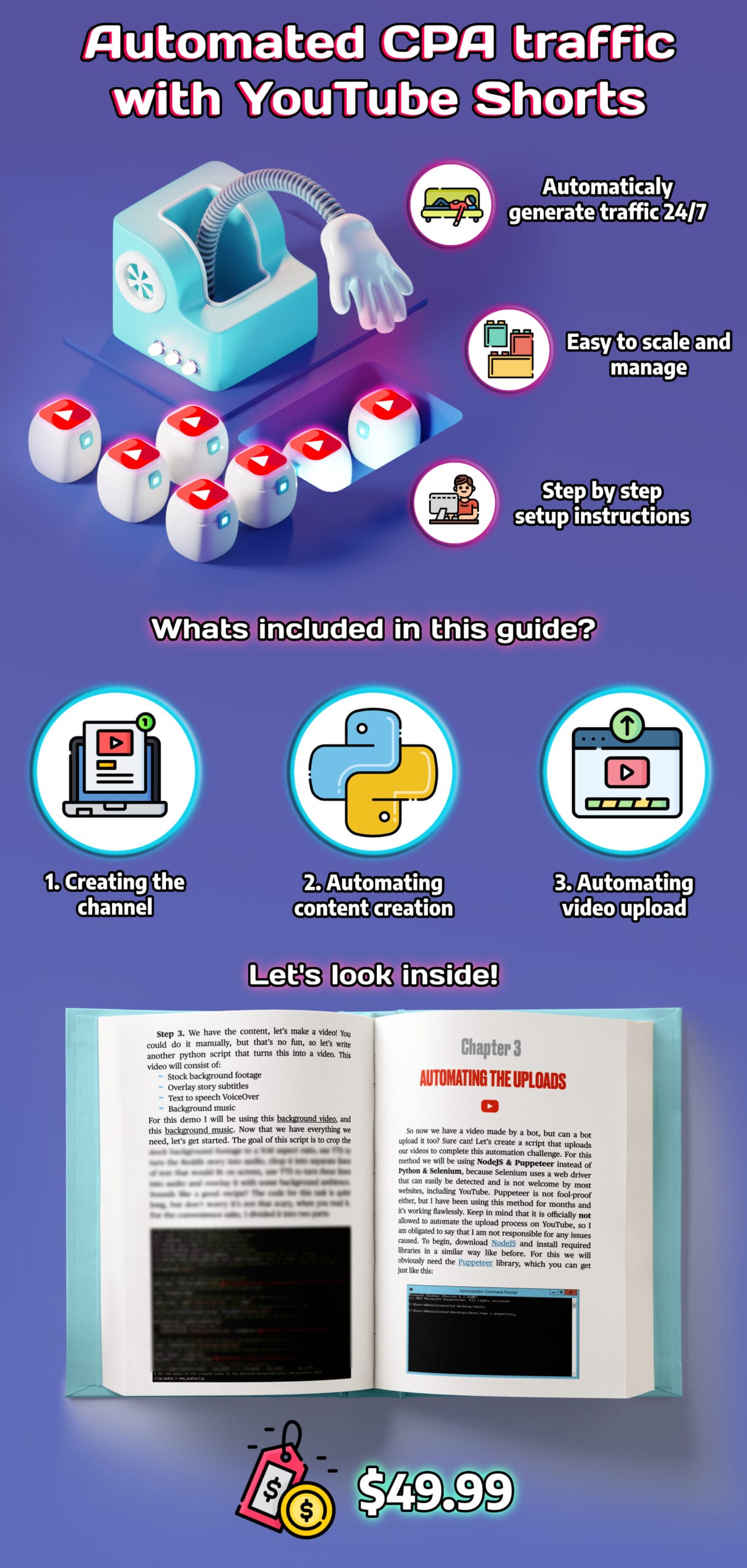 YouTube Content Machine - Unlimited FREE traffic for CPA - Fully Automated Method