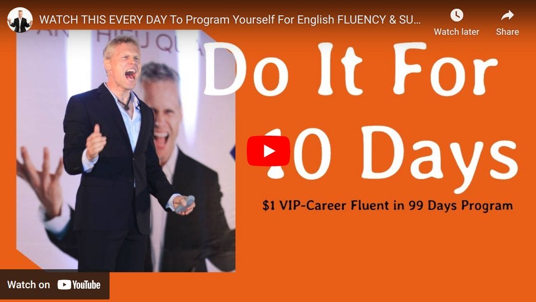 AJ Hoge - WATCH THIS EVERY DAY To Program Yourself For English FLUENCY SUCCESS