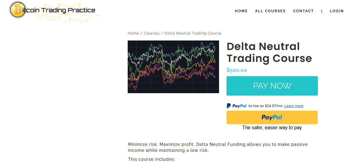 Bitcoin Trading Practice Delta Neutral Funding - 1