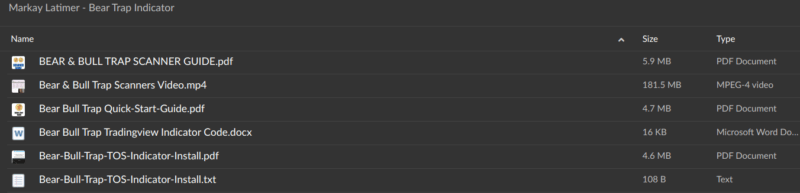 Markay Latimer – Bear Trap Indicator Course Content