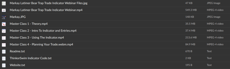 Markay Latimer – Bear Trap Indicator Course Content