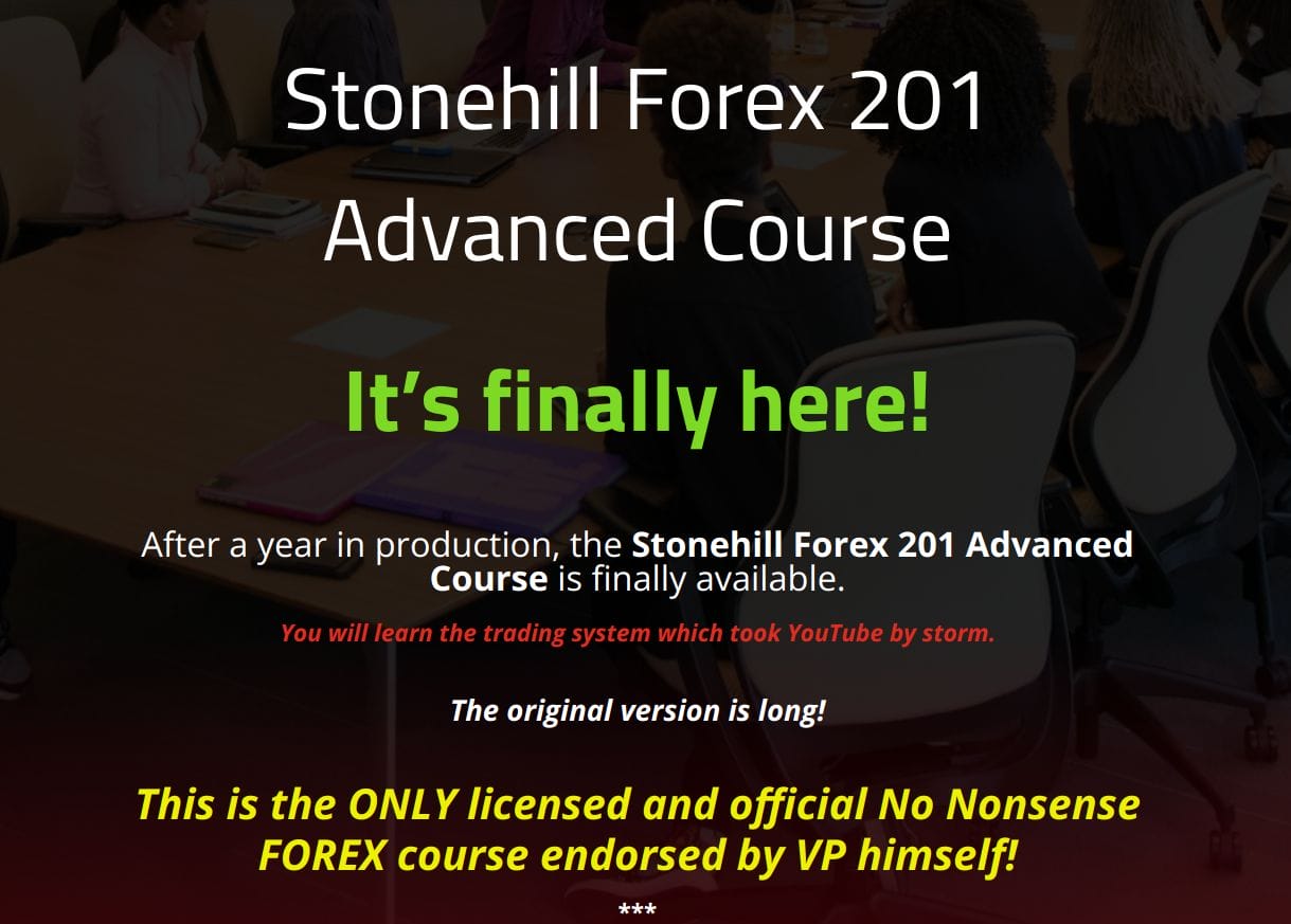 Stonhill Forex 201 Advanced Course-Download