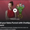 Thalita Milan - Build your Sales Funnel with ChatGpt in 2 hours