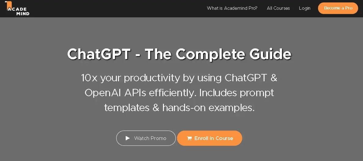 Maximilian Schwarzmüller - ChatGPT - The Complete Guide