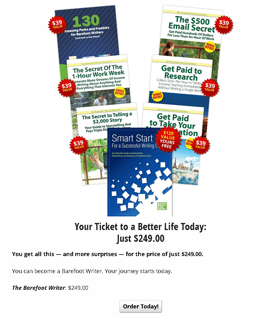 AWAI – The Barefoot Writer Club