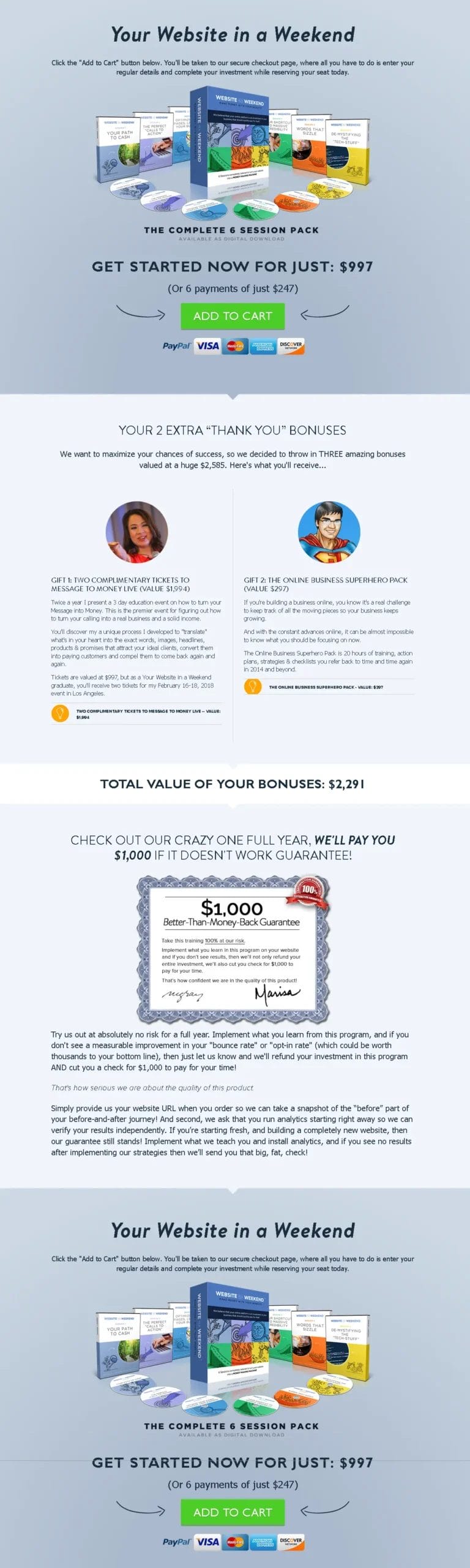 Your Website in a Weekend Tall Banner