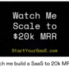Alex Berman – Watch me build a SaaS to 20k MRR