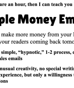 John Bejakovic – Simple Money Email (GB)