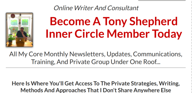 Tony Shepherd Inner Circle Member Content Logo