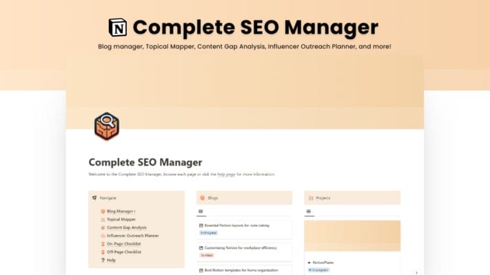 Complete SEO Manager For Notion Download