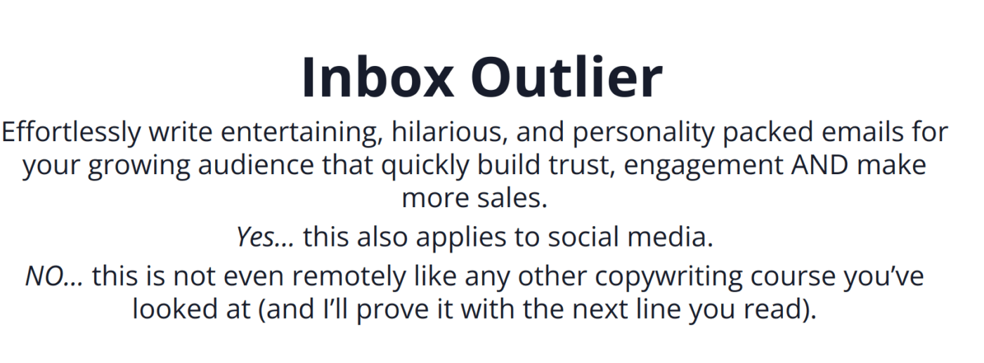 Inbox Outlier - Effortlessly Write entertaining, Hilarious, and personality packed Emails!