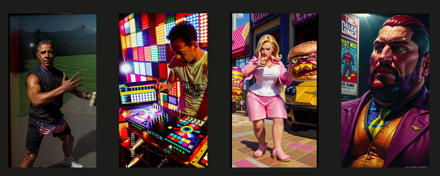 Sample fun videos generated by AI