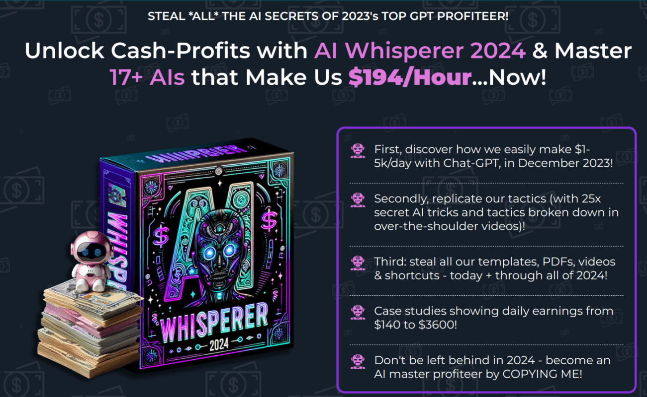 AI Whisperer 2024 - AI Hacks That Actually Make Money Course Download