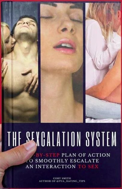a person holding the book the Sexcalation System 2.0