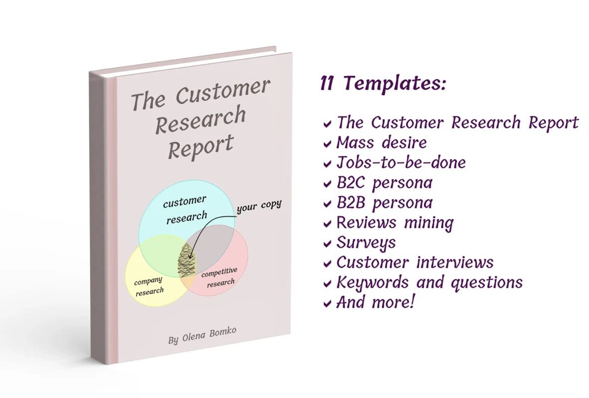 The Customer Research Report: 11 Templates to Organize and Analyze Customer Research Insights Download
