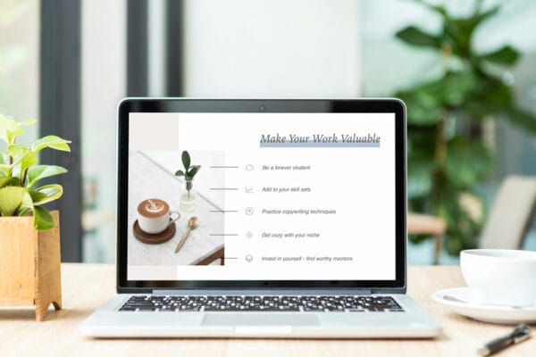 masterclass on a laptop